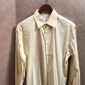 Prada yellow button down dress shirt